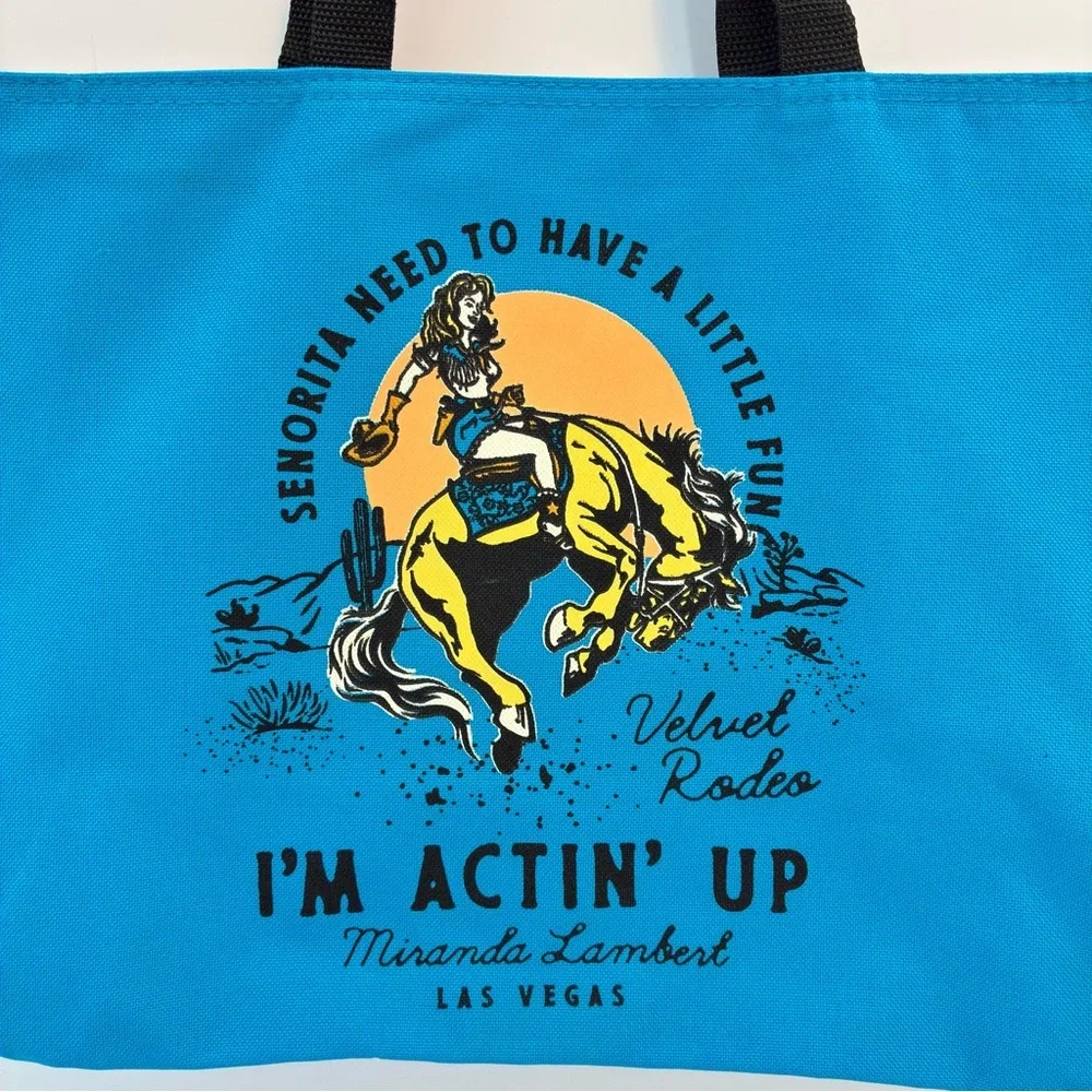 Miranda Lambert Velvet Rodeo Las Vegas Residency I'm Actin' Up Tote Bag